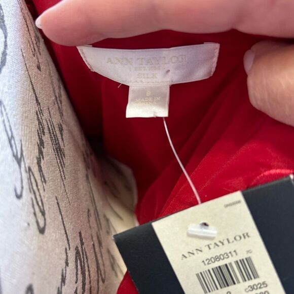 Ann Taylor Elegant Red Strapless Dress - Picture 8 of 11